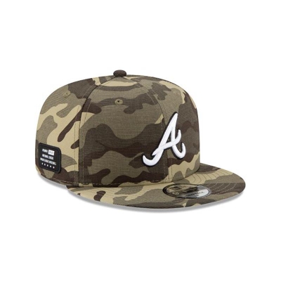 Atlanta Braves Gorra | New Era MLB Armed Forces Weekend 9fifty Snapback Cap Mexico - Verdes